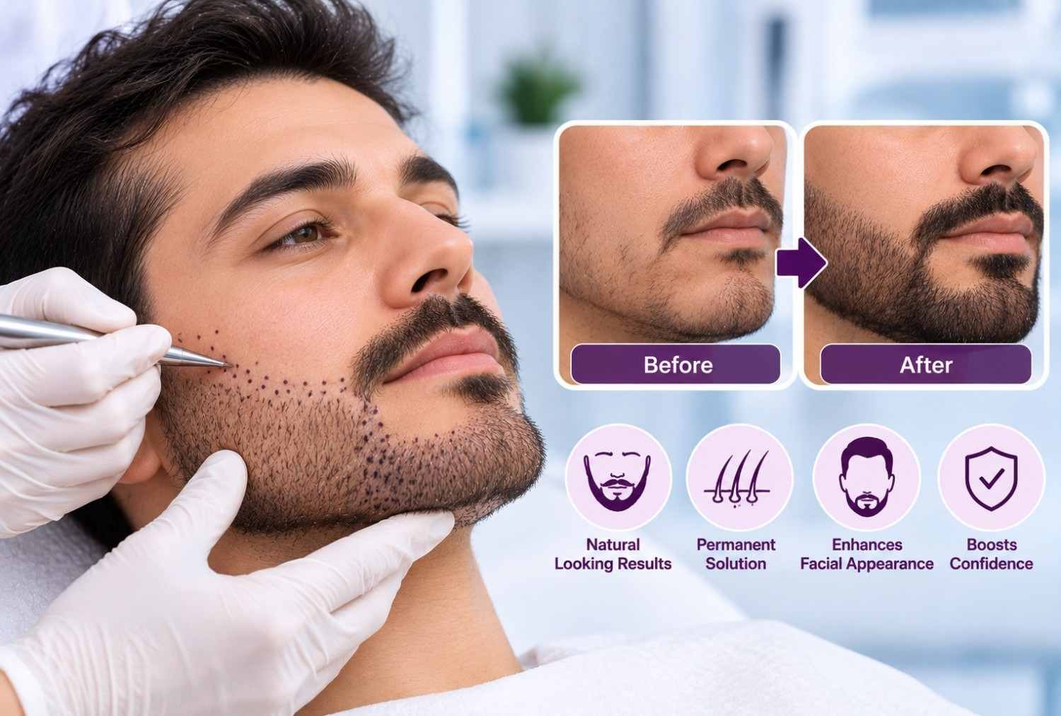 Beard and Moustache Transplant